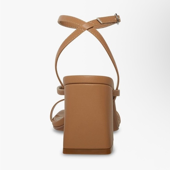 Madden Girl Marrvel Tan Ankle Strappy Block Heels Women’s Size 8 - Picture 4 of 11